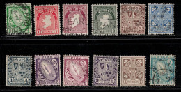 IRELAND Scott # 106-17 Used (10d Is MH) - Various Designs - Full Set - Used Stamps