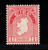 IRELAND Scott # 107 MH - Map Of Ireland B - Unused Stamps