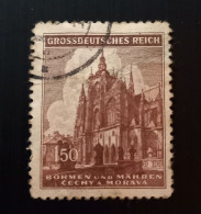 Bohême Et Moravie 1944 The 600th Anniversary Of The St. Vitus Cathedral - Prague - Modèle: J. Schmidt P - Used Stamps