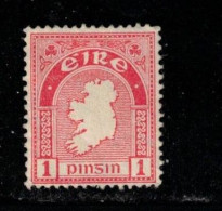 IRELAND Scott # 107 MH - Map Of Ireland C - Unused Stamps