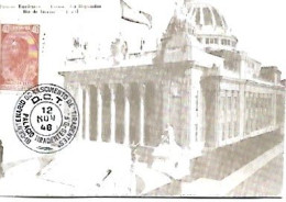 Brazil & Maximum Card,  Palácio Tiradentes, Bicentenário Do Tiradentes, Joaquim Xavier, D.C.T 1948  (767) - Tarjetas – Máxima