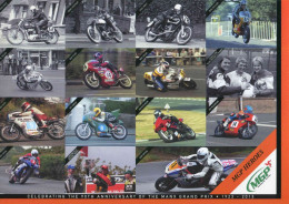 ENTIER POSTAL De 2013 Sur CP Illustrée "90e ANNIVERSAIRE Du MANX GRAND PRIX1923 - 2013" - Format 211 X 148 Mm - Moto