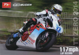 ENTIER POSTAL De 2014 Sur CP Illust."Un Record De Vitesse Battu 117  Mph" - Motorbikes