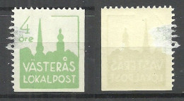 SCHWEDEN Sweden Västeras Local Post NB! Defect! - Local Post Stamps