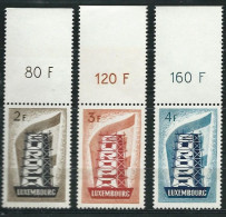 LUXEMBOURG: N° 514/6 Avec BDF  Bien Centré  ** - 1956