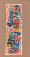 Israel 2001, Hebrew Alphabet Sheet Of 22 Stamps MNH. Shipping From Costa Rica By International Tracking Mail - Nuevos (con Tab)