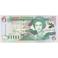 Etats Des Caraibes Orientales, 5 Dollars, KM:37d1, NEUF - East Carribeans