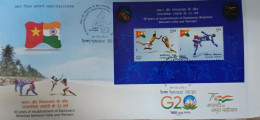 India 2023 India – Vietnam Joint Issue Souvenir Sheet "HYDERABAD" FIRST DAY COVER FDC As Per Scan - FDC