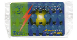 Bahrain Phonecards - Saving Power Is A Good Idea  - Mint Card - Bahrain