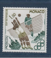 Monaco Timbres Neufs  Yvert N° 1221, **, JO Moscou, Volleyball, Volley-ball - Pallavolo