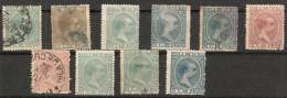 CUBA ~1877-82 Spanische Zeit Bestand Von 10 Marken Spanish Era - Prephilately