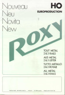 Catalogue ROXY 1984 Nouveau HO Europroduction Metal (Metropolitan)  - En Français, Allemand, Italien Et Anglais - Französisch