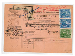 1914: Paketbegleitschein Von Diakovitza (nahe Grenze Zum Kosovo) - Montenegro