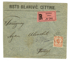 1899: R-Brief Von Cetinje Nach Kotor (Cattaro), 2. Gewichtsstufe, Befund - Montenegro