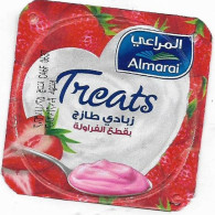 Egypt - Couvercle De Yoghurt  Almarai Natural Yoghurt Strawberry (foil) (Egypte) (Egitto) (Ägypten) (Egipto) (Egypten) - Milchdeckel - Kaffeerahmdeckel