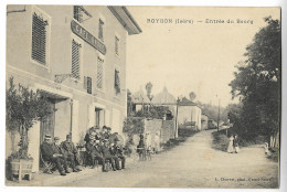 CPA 38 ROYBON Entrée Du Bourg (Café ANDRE) - Roybon