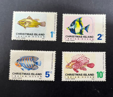 3-12-2023 (stamp) Christmas Island = 4 Mint + 1 Used Stamp (fish Etc) - Christmas Island