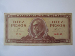 Rare! Cuba 10 Pesos 1961 Signature Ernesto Che Guevara Banknote See Pictures - Cuba