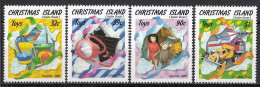 CHRISTMAS ISLAND 266-269,unused,Christmas 1988 - Christmas Island