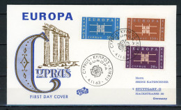 AX2-3 Chypre Europa Cept 1963 FDC 1er Jour N° 217 à 219  A Saisir !!! - 1963