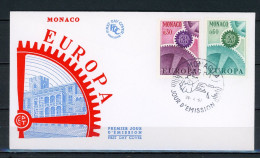 AX2-3 Monaco Europa Cept 1967 FDC 1er Jour N° 729 + 730  A Saisir !!! - 1967