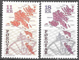 FAROE ISLANDS #   FROM 1997  STAMPWORLD 312-13** - Färöer Inseln