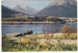 Ballachulish Ferry, Scotland, Looking South From Loch Leven Hotel To Snow-capped Sgurr Dhonuill - (1955) - Inverness-shire