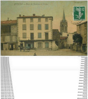 WW 63 AUBIERE. Attelage Devant La Buvette Tabac Place Des Ramacles. Superbe Carte Toilée 1908 - Aubiere