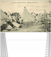 02 SISSONNE. Montage D'une Tente Au Camp 1909 Militaires - Sissonne
