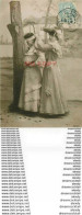 WW JEUX. Superbe Carte Photo émaillographie De Jeunes Filles S'amusant Au Colin Maillard 1907 - Giochi Regionali