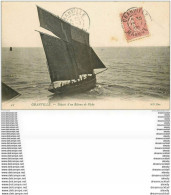 50 GRANVILLE. Départ D'un Bateau De Pêche 1906. Pêcheurs Poissons Et Métiers De La Mer - Granville