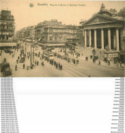 WW 2 Cpa BRUXELLES. Place Bourse Boulevard Anspach Et Eglise Sainte-Marie. Impeccables Et Vierges - Lotti, Serie, Collezioni