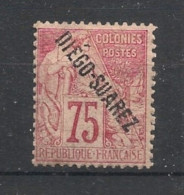 DIEGO SUAREZ - 1892 - N°YT. 23 - Type Alphée Dubois 75c Rose - Neuf * / MH VF - Ungebraucht