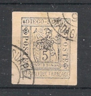 DIEGO SUAREZ - 1891 - N°YT. 10 - 5c Gris-noir - Oblitéré / Used - Used Stamps