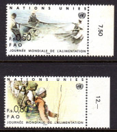 UNITED NATIONS GENEVA - 1984 WORLD FOOD DAY SET (2V) FINE MNH ** SG G122-G123 - Unused Stamps
