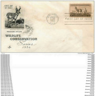 FDC USA 1956 WILDLIFE CONSERVATION Pour Gunnison - 1951-1960