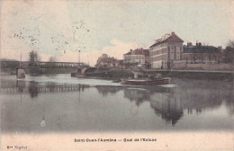 SAINT OUEN L'AUMONE QUAI DE L'ECLUSE 1907 - Saint-Ouen-l'Aumône