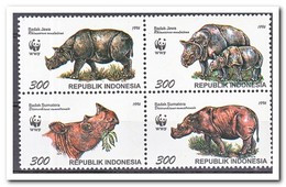 Indonesië 1996, Postfris MNH, WWF, Javanese And Sumatran Rhino - Indonésie