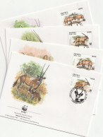 Eritrea 1996, FDC, WWF, East African Skewered Buck - Erythrée