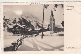 D9721) BERWANG - Schöllhorn FOTO AK - Verschneite Straße Richtung HAUS U. Kirche - Tolle Alte FOTO AK - Berwang