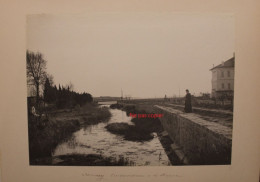 Lot 2 Photo 1890's Sanary Embouchure De La Reppe Six Fours Les Plages Bandol (83)  Tirage Print Vintage - Lugares