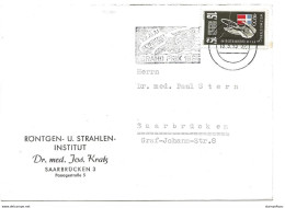 52 - 6 - Enveloppe Envoyée De Saarbrücken Oblit Mécanique Grand Prix 1955 - Motorräder