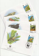 Pitcairn 1996, FDC, WWF, Land Birds Of Henderson Island - Pitcairn Islands