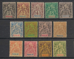 NOSSI-BE - 1894 - N°YT. 27 à 39 - Type Groupe - Série Complète - Neuf * / MH VF - Neufs