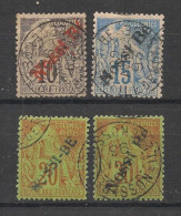 NOSSI-BE - 1893 - N°YT. 23 à 26 - Type Alphée Dubois - Série Complète - Oblitéré / Used - Used Stamps
