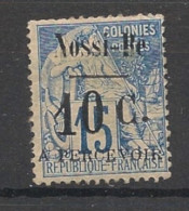 NOSSI-BE - 1891 - Taxe TT N°YT. 12 - Type Alphée Dubois 10c Sur 15c Bleu - Oblitéré / Used - Used Stamps