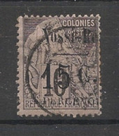 NOSSI-BE - 1891 - Taxe TT N°YT. 13 - Type Alphée Dubois 15c Sur 10c Noir - Oblitéré / Used - Used Stamps