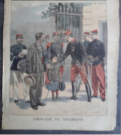 1898 Revue " LE PETIT JOURNAL " -  LAON - L'ENFANT DU RÉGIMENT - 1850 - 1899