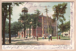 01674 / JOHNSTOWN NY-New-York High School 1908 To FOULQUIER Maison Cervolles à Perpignan - Autres & Non Classés