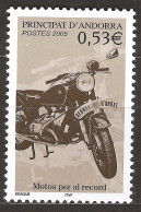 Andorre Français 2005 N° 614 ** Motocyclisme, Moto Ancienne, Service D'Ordre, Phare, Béquille, Police, BMW, Gendarmerie - Neufs